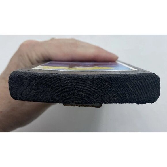 Collage Art Cat On The Roof Handmade Jazz Player Musician Wood Trombone Colorful - Picture 5 of 16